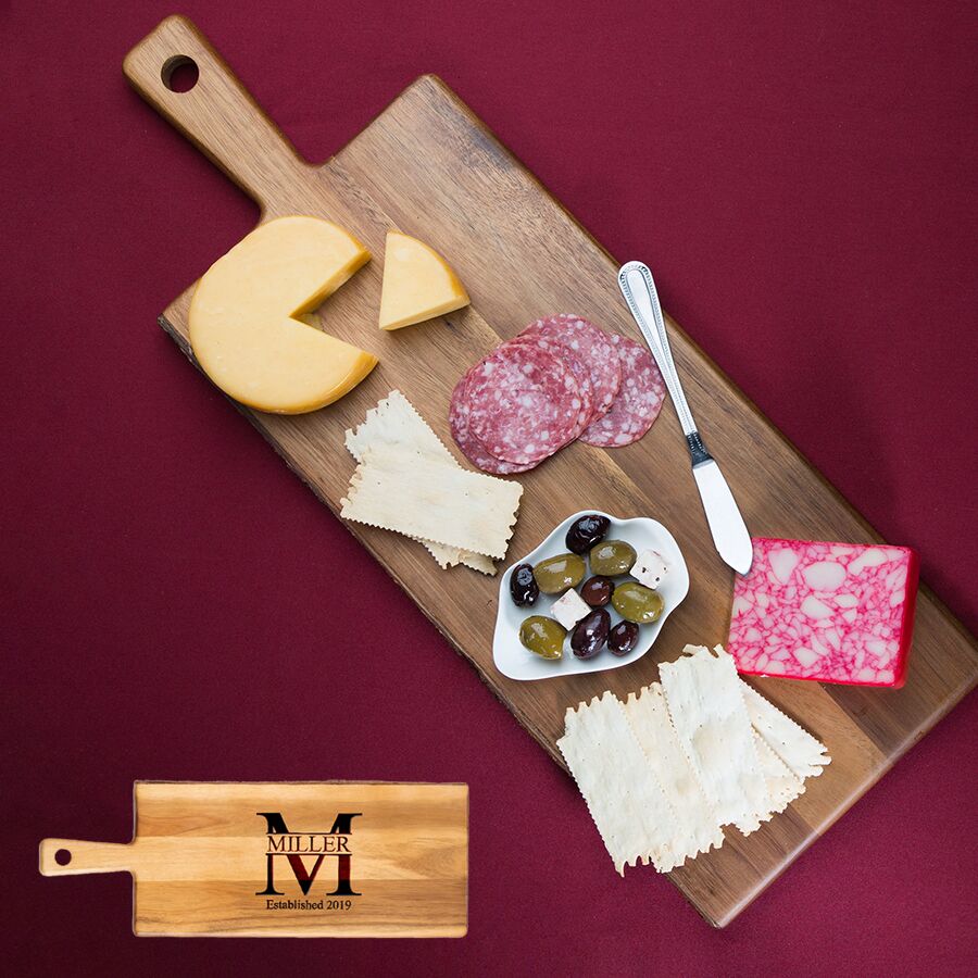 Personalized Wood Paddle Serving Board - Image 2