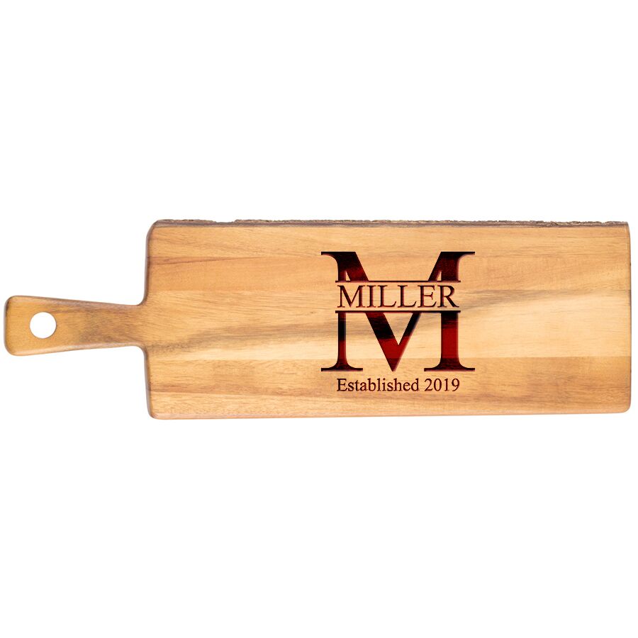 Personalized Wood Paddle Serving Board - Image 3