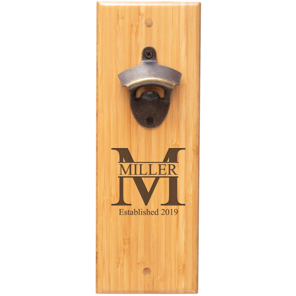 Personalized Monogram Wall Mounted Bottle Opener - Image 5