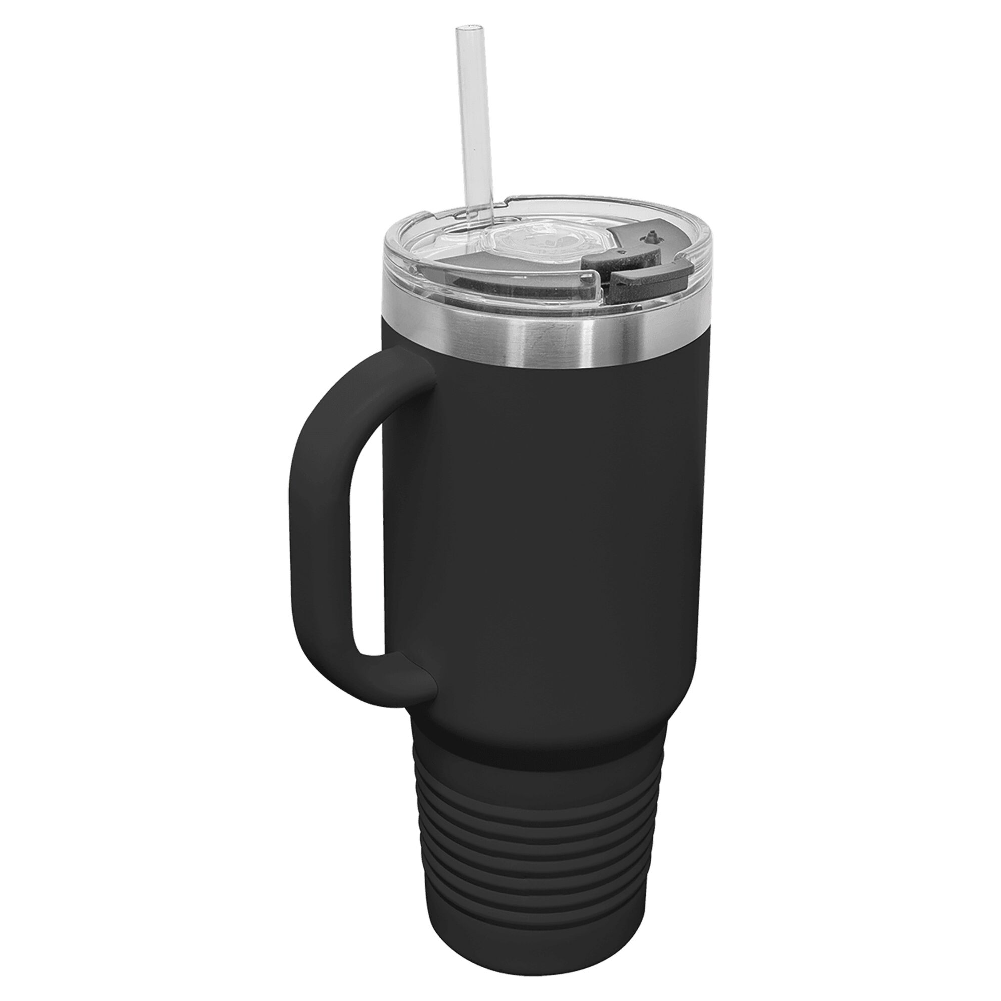 Personalized Royal Monogram Insulated Travel Mug with Handle - Image 5